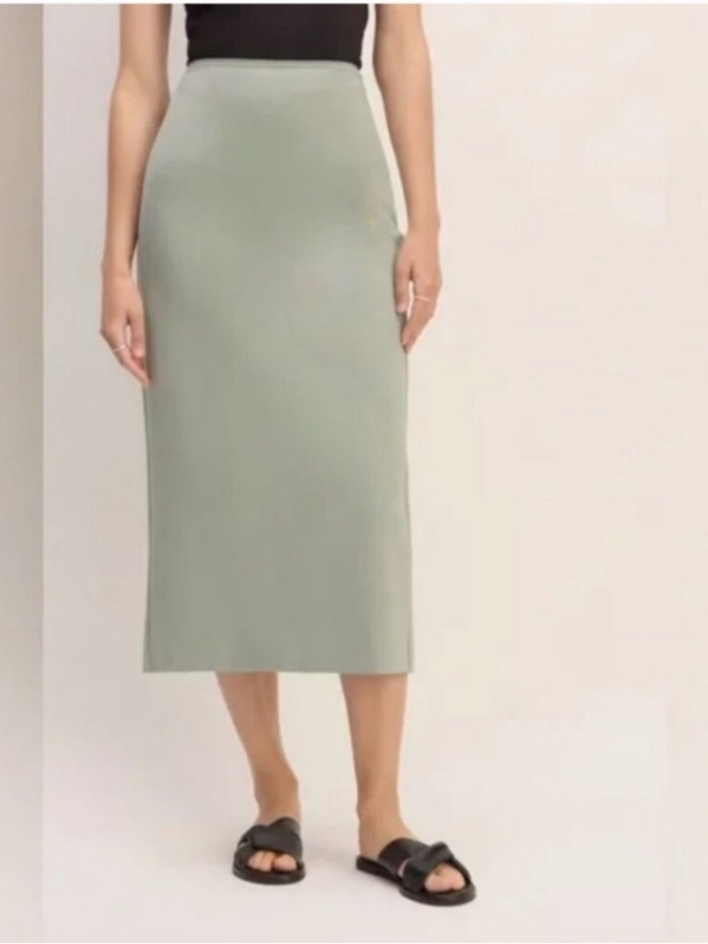 Everlane The Dream Maxi Skirt - Sage Green